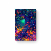 Trippy Tree Art Poster | Neon Canopy | Luminous Tree Dreams v4 - Vivid Roads