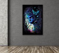 Abstract Surreal Fantasy Wall Art | Enchanted Woods Witchy Trippy Illustration - Vivid Roads
